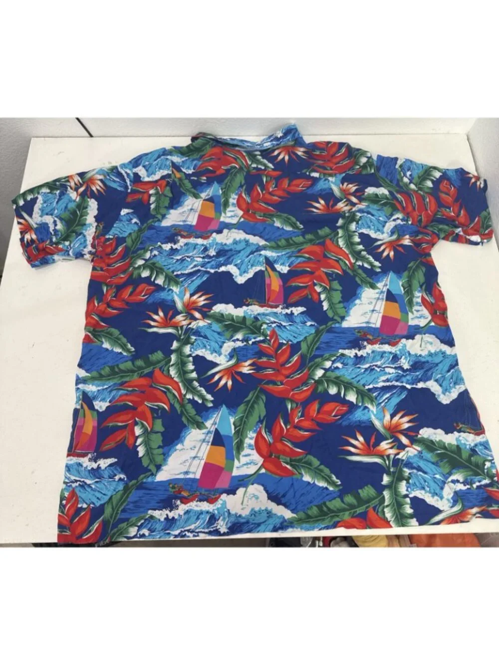 Polo Ralph Lauren Viscose Hoffman Camp Hawaiian Shirt TALL Mens Size 3XLT